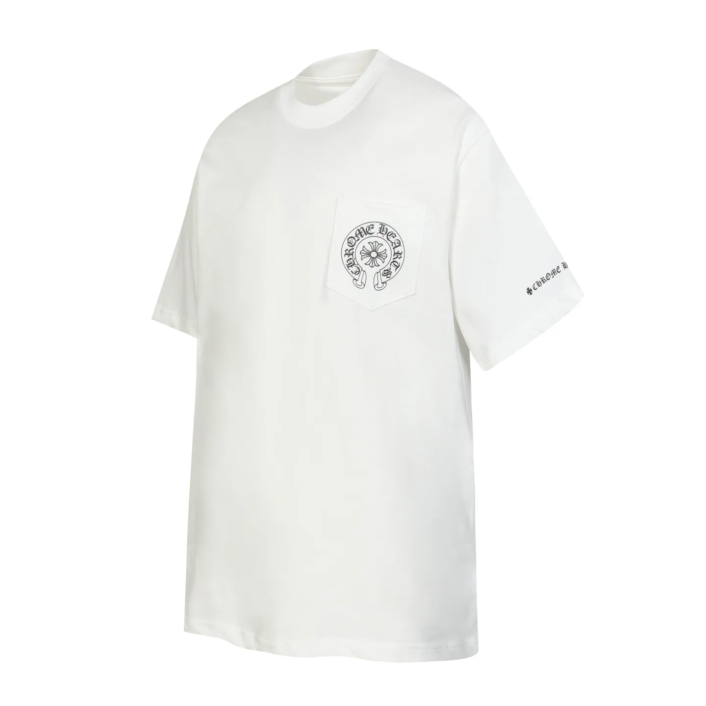 P140 Cross-border model, please do not place an order if you are pursuing quality -Chrome Hearts/Chrome Hearts 24ss classic horseshoe print popular short-sleeved T-shirt -High weight, high density and high quality. The wool is soft, delicate and skin-friendly. It feels soft and silky. It has excellent warmth and skin-friendly properties. -Customized weaving and dyeing, no color difference. No matter the fabric or workmanship details, it beats the ordinary version on the market. -Colour: black white -Size: S M L XL